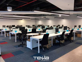 Oficinas Norte de Bogotá , Tesla Ingenieros Tesla Ingenieros Modern study/office