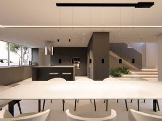 Proyecto de interiorismo en Carcaixent, Valencia, Arquitectura Sostenible e Interiorismo | a-nat Arquitectura Sostenible e Interiorismo | a-nat ミニマルデザインの キッチン