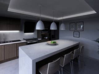 COCINA G.HERNANDEZ, WIGO ARQUITECTURA WIGO ARQUITECTURA Вбудовані кухні Керамічні