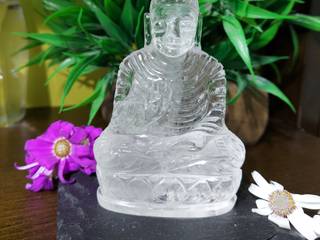 Clear Quartz Buddha, Enchanting Krystals Enchanting Krystals Interior garden