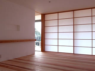 MIKURI house, I 設計室 I 設計室 Modern Living Room Wood Wood effect