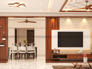 Maurishka Interior Project, Chavadi Interiors Chavadi Interiors ห้องนั่งเล่น