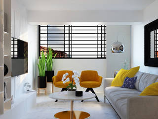 Proyecto CC , Diaf design Diaf design Minimalistische Wohnzimmer