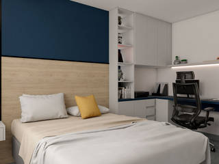 HOME OFFICE, Arqessence Arqessence Chambre moderne