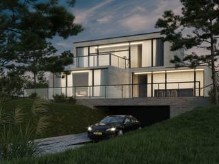 Visualizations, Piano Design Piano Design Multi-Family house Concrete