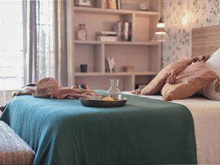 Reforma habitaciones , Interiorismo Laura Mas Interiorismo Laura Mas Mediterranean style bedroom Green
