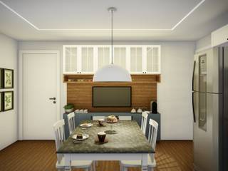 Cozinha, Karol Naves Arquitetura e Interiores Karol Naves Arquitetura e Interiores ครัวสำเร็จรูป