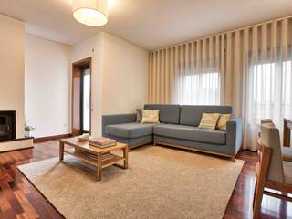 Francisco Zagalo | Projecto Sala Estar e Jantar, Boa Safra Boa Safra Living room Natural Fibre Beige