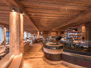 Charlys Gstaad, altholz, Baumgartner & Co GmbH altholz, Baumgartner & Co GmbH Salle à manger rustique Bois Effet bois