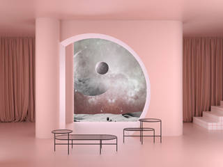 House On The Moon | Una Vida Lunar, Cristina La Porta Studio Cristina La Porta Studio Phòng khách phong cách chiết trung