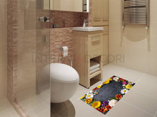 Adesivi per pavimenti effetto 3d, INTERNI & DECORI INTERNI & DECORI Modern bathroom Wood-Plastic Composite Grey