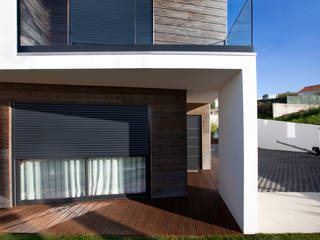 Casa unifamiliar de estilo moderno em Mafra, Wood Houses Wood Houses Rumah kayu Kayu Wood effect