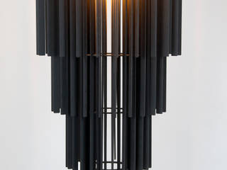 Tower hanglampen, Dutch Duo Design Dutch Duo Design Modern bars & clubs Wood-Plastic Composite Black