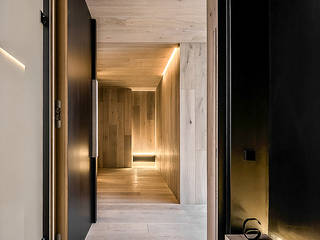 SECUENCIAS, GOS ARCH·LAB GOS ARCH·LAB Modern corridor, hallway & stairs Metal Black