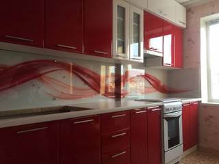 Скинали для красной кухни - Абстракция - Продажа от Pavlin Art, Pavlin Art Pavlin Art Modern style kitchen Glass