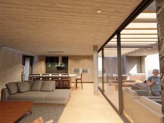 Vivienda A D, Roberto Martinez Bravari -arquitectos asociados Roberto Martinez Bravari -arquitectos asociados Living room Reinforced concrete