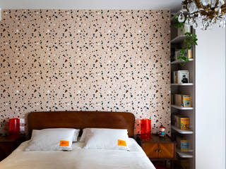 green and rose, ECLECTIC HOUSE, 70 mq, Lascia la Scia S.n.c. Lascia la Scia S.n.c. Eclectic style bedroom Pink