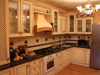 Стеклянные фасады на кухне, Bragin Interior Bragin Interior Built-in kitchens MDF