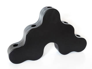 Summer tulpenvazen, Dutch Duo Design Dutch Duo Design モダンデザインの リビング 陶器 黒色