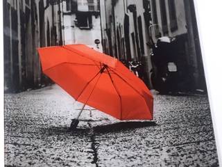 Стеклянная картина - Декор - Красный зонтик - pavlin art, Pavlin Art Pavlin Art Murs & Sols minimalistes Verre