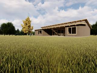 Vivienda Puerto Montt J-O, Roberto Martinez Bravari -arquitectos asociados Roberto Martinez Bravari -arquitectos asociados Casas de campo Compuestos de madera y plástico