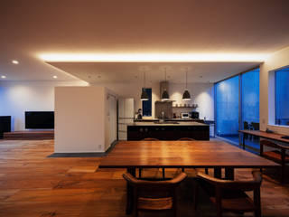 庭園借景の家 Re:, 株式会社seki.design 株式会社seki.design Salas de jantar modernas