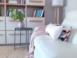 Natural living (consulenza online + allestimento in loco), Silvia Ramalli | Stilista d'interni Silvia Ramalli | Stilista d'interni Scandinavian style living room Wood Beige