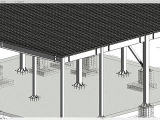 Mezanine-industrial , ConstruTech & Technology BIM ConstruTech & Technology BIM 인더스트리얼 서재 / 사무실 철 / 철강