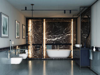 Profilo Smart il bagno , Profilo Smart Ltd Profilo Smart Ltd Modern style bathrooms Aluminium/Zinc