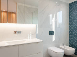 CASA DE BANHO – Reabilitação Moradia – Vila do Conde, PBaptista - Reabilitação Urbana PBaptista - Reabilitação Urbana Minimalist bathroom