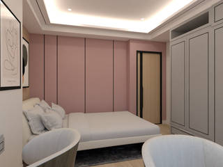 SAKURA, Studio Lona Studio Lona Phòng ngủ phong cách tối giản