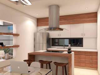 Casa C-18, DCA Arquitectura y Construccion DCA Arquitectura y Construccion Small kitchens