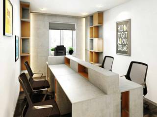 Office design of Golden Arrow Digital VN - Trung Hoa - Nhan Chinh company, Anviethouse Anviethouse Jardin intérieur Bois Effet bois