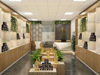 Cordyceps showroom project - Nam Thao company - Ha Dong - Hanoi, Anviethouse Anviethouse Commercial spaces Plywood