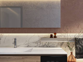 Badezimmer Interior Design und 3D Visualisierung / Tageslichtbad, GRIFFEL 3D DESIGN GRIFFEL 3D DESIGN Modern bathroom