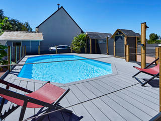 Einfamilienhaus in Plessis-Macé - Terrassendielen, Cedral Deutschland Cedral Deutschland Varandas, marquises e terraços modernos