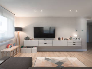 Apartamento MP, en Quatre Carreres, acertus acertus Modern living room White