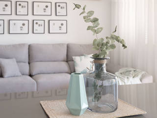 Apartamento MM, en Grao de Moncofar, acertus acertus Modern living room White