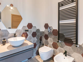 Ristrutturazione appartamento di 87 mq a Bagnoli, Napoli, Facile Ristrutturare Facile Ristrutturare Modern style bathrooms