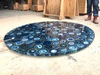 Blue Agate, Stonesmiths - Redefining Stoneage Stonesmiths - Redefining Stoneage Living roomSide tables & trays Stone Blue