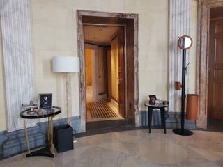 ADDIO AL NUBILATO MOVIE SET , Limac Design Limac Design Modern Corridor, Hallway and Staircase Glass Grey
