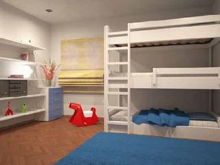 Litera fija con 3 camas listas para usar., Muebles Noel Ibiza SL - Camas Abatibles - Literas - Camas Nido - Dormitorios Juveniles Muebles Noel Ibiza SL - Camas Abatibles - Literas - Camas Nido - Dormitorios Juveniles Bedroom design ideas Solid Wood Multicolored