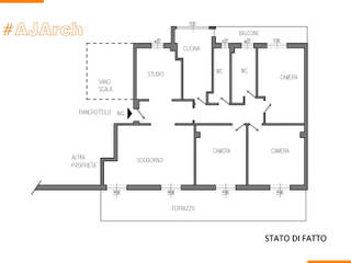 Attico C_G, Alessandro Jurcovich Architetto Alessandro Jurcovich Architetto