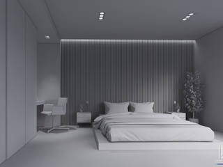 DISEÑO INTERIOR-HABITACIÓN , ConstruTech & Technology BIM ConstruTech & Technology BIM Small bedroom Wood Wood effect