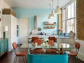 Loft-style apartment in Hackney, ZazuDesigns ZazuDesigns Modern kitchen