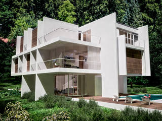 Bayern, RRA Arquitectura RRA Arquitectura Casas de estilo minimalista Madera Blanco