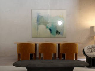 REFORMA INTEGRAL BARRIO JUSTICIA, MADRID, RAF ROOM studio RAF ROOM studio Modern dining room Solid Wood Multicolored