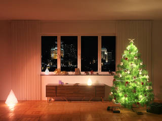 Christmas time, GD Design GD Design Modern Living Room