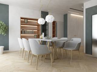 PROGETTAZIONE INTERNI S.D., SAMANTHA PASTRELLO INTERIOR DESIGN SAMANTHA PASTRELLO INTERIOR DESIGN Modern Dining Room