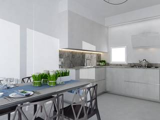 PROGETTAZIONE INTERNI N.S., SAMANTHA PASTRELLO INTERIOR DESIGN SAMANTHA PASTRELLO INTERIOR DESIGN Modern kitchen